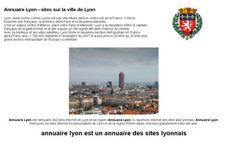 Lyon.aggloannuaire.com : Annuaire lyon