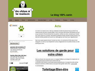 Un chien à la maison - Le blog 100% canin - Unchienalamaison.com