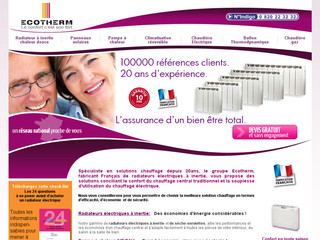Aperçu visuel du site http://www.ecotherm.fr/
