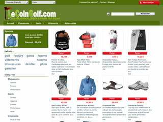 LeCoinGolf en ligne pour vos gants de golf discount - Lecoingolf.com