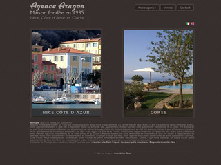 Aperçu visuel du site http://www.agencearagon.com