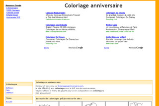 Coloriagesanniversaire.com : Coloriage anniversaire