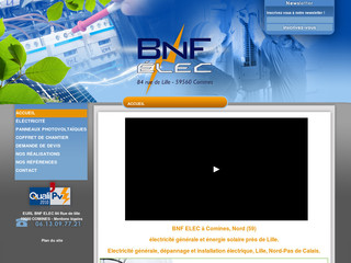 Aperçu visuel du site http://www.bnf-elec.eu