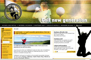 Aperçu visuel du site http://www.golf4style.com