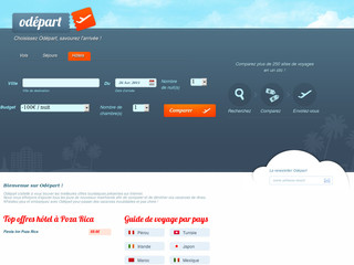 Réservation de billets d'avion et d'hôtels avec Odepart.fr