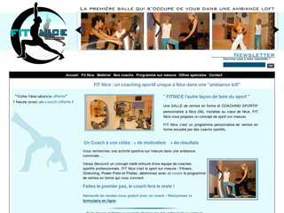 Aperçu visuel du site http://www.fit-nice.fr