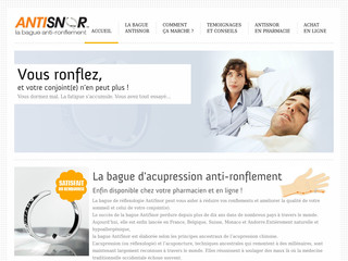Aperçu visuel du site http://www.antisnor.fr