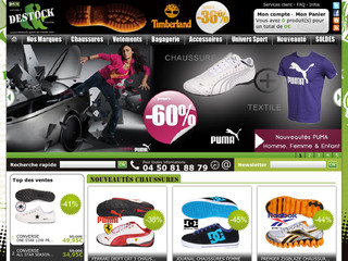 Aperçu visuel du site http://www.destock-sport-et-mode.com/