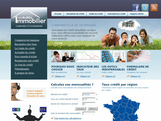 Aperçu visuel du site http://www.credits-immobilier.com