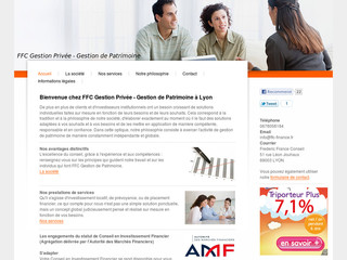Aperçu visuel du site http://www.ffc-finance.fr