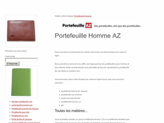 Aperçu visuel du site http://www.portefeuille-az.fr/