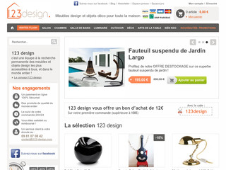 Meubles design et objet deco avec 123-design.com
