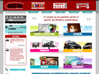 Aperçu visuel du site http://www.digitalservices.fr