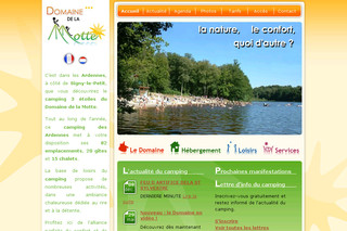 Aperçu visuel du site http://domainedelamotte.eu