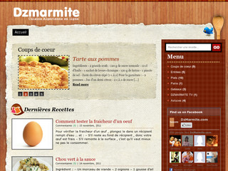 Aperçu visuel du site http://www.dzmarmite.com