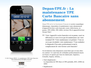 Aperçu visuel du site http://www.depan-tpe.fr/