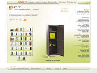 Aperçu visuel du site http://www.evp.fr