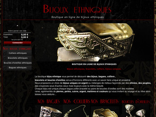 Bijou ethnique, boutique de bijoux en ligne - Bijouethnique.net