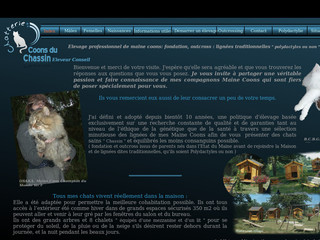Aperçu visuel du site http://www.coonsduchassin.fr