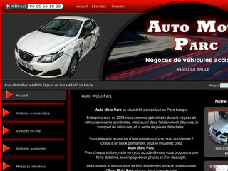 Aperçu visuel du site http://www.automotoparc.fr