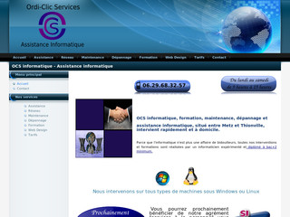 Aperçu visuel du site http://www.ordi-clic-services.com