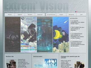 Aperçu visuel du site http://www.extrem-vision.com