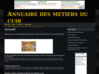 Annuaire des artisants du cuir - Annuaire-couture-outillage-cuir.e-monsite.com