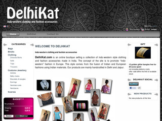 Aperçu visuel du site http://www.delhikat.com