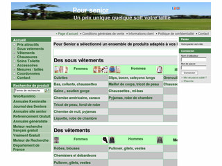 Aperçu visuel du site http://www.poursenior.com