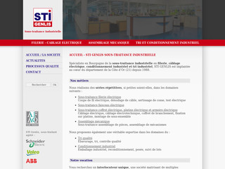 Aperçu visuel du site http://www.sti-genlis.com