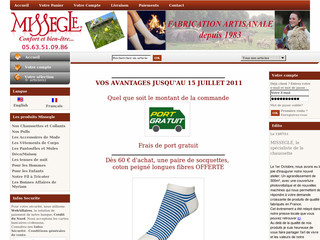 Missegle.com - Chaussettes et vêtements en laine Missègle