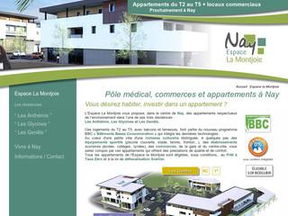 Espace La Montjoie à Nay, appartements neufs du T2 au T5 - Nay-habitat.com