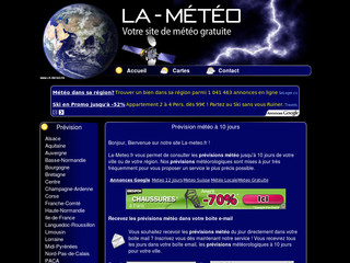 Aperçu visuel du site http://www.la-meteo.fr