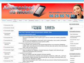 Accessoires et personnalisation mobiles sur Accessoiresdumobile.com