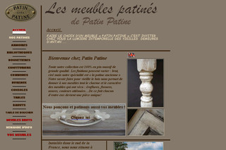 Aperçu visuel du site http://www.patinpatine.fr