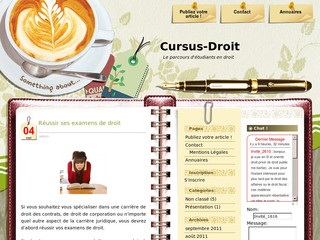 Aperçu visuel du site http://www.cursus-droit.fr/