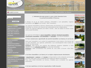 Aperçu visuel du site http://www.idim-transaction.com
