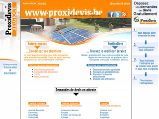 Proxidevis - Devis gratuits Belgique - Travaux et Services pour votre habitat - Proxidevis.be