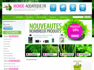 Aperçu visuel du site http://www.plantes-aquatiques.com