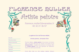 Florence Muller, Artiste peintre, Artisanat d'art sur Artiste-peintre-muller.fr