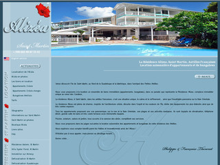 Aperçu visuel du site http://www.residence-alizea.com