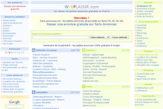 Webplaisir.com : portail de petites annonces