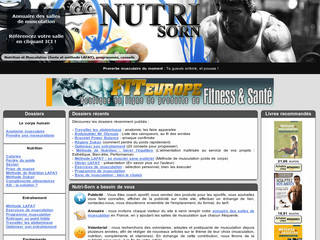 Aperçu visuel du site http://www.nutrisorn.fr