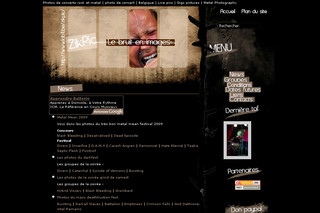Aperçu visuel du site http://zikpic.lab11.be