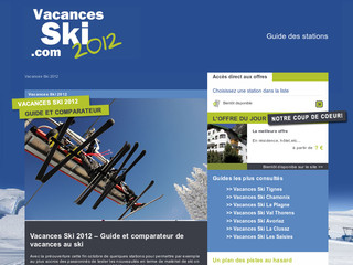 Vacances au Ski avec Vacancesski2012.com