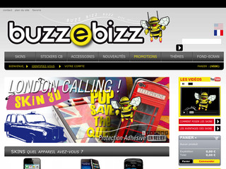 Aperçu visuel du site http://www.buzzebizz.com