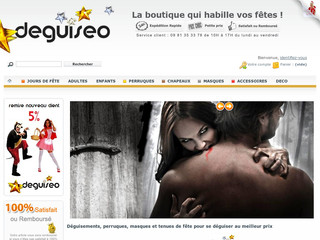 Aperçu visuel du site http://www.deguiseo.com
