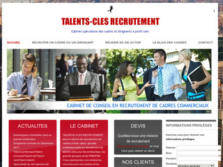 Aperçu visuel du site http://www.recrutement-cabinet.com