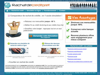 Aperçu visuel du site http://www.rachatdecreditpret.fr
