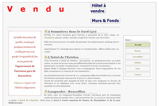 Aperçu visuel du site http://hotel.a.vendre.free.fr